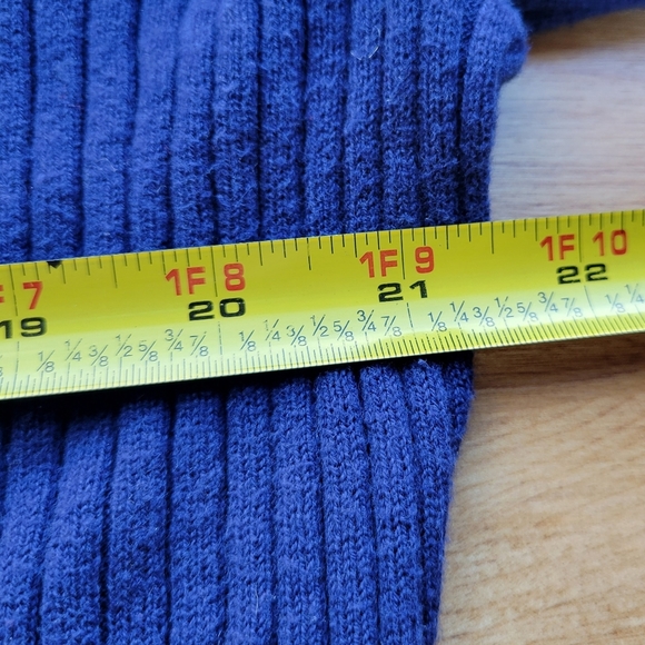 Soft Surroundings Button Up Ribbed Dark Blue Cardigan Women's Size 1X - Picture 6 of 8